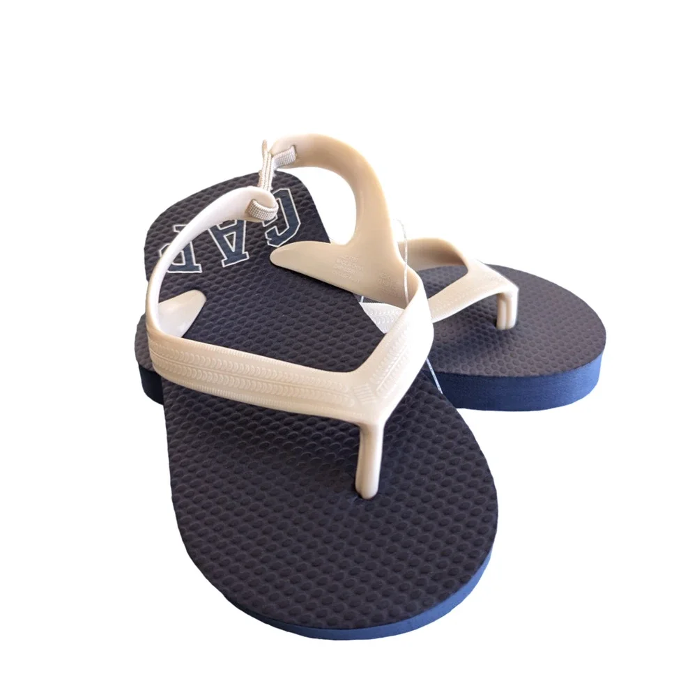 Gap Toddler Flip Flops Size 7/8 Colorful Summer Sandals Preppy Whimsical Beachy